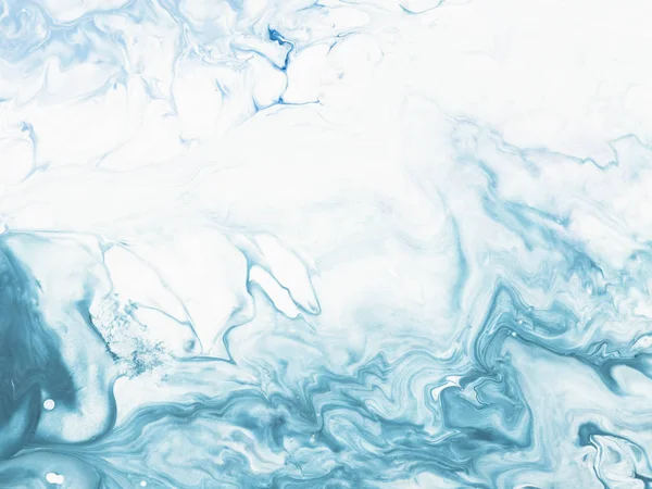 Fondo pintado a mano abstracto de mármol azul —  Fotos de Stock