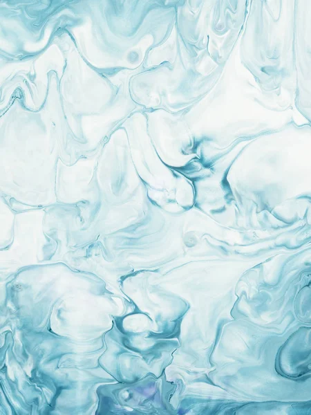 青い大理石抽象的な手描きの背景 — ストック写真