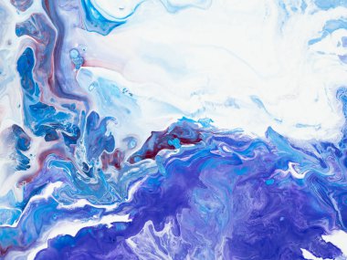 Mavi ve pembe el boyalı arka plan