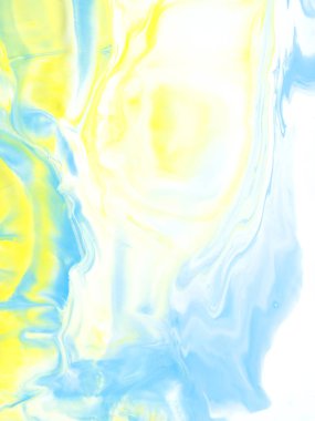 Mavi ve sarı el boyalı arka plan