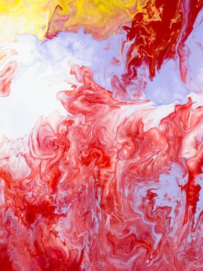 Kırmızı mermer soyut el boyalı arka plan