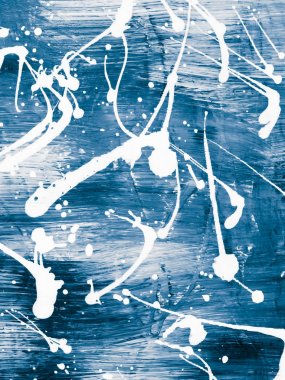 Mavi el boyalı arka plan