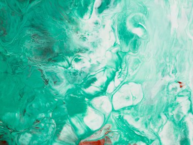 Arka plan kırmızı ve yeşil mermer soyut el boyalı