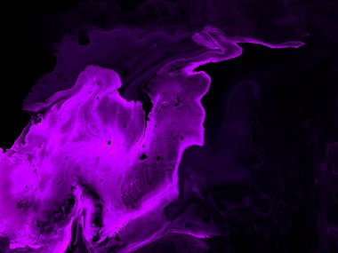 Pembe neon yaratıcı soyut el boyası arkaplan, mermer metin