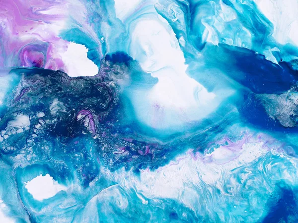 Arte abstracto fondo azul, pintura de textura . — Foto de Stock