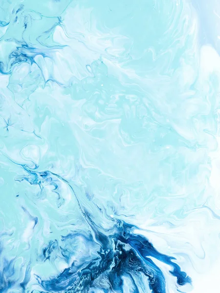 Azul criativo abstrato pintado à mão fundo, textura de mármore — Fotografia de Stock