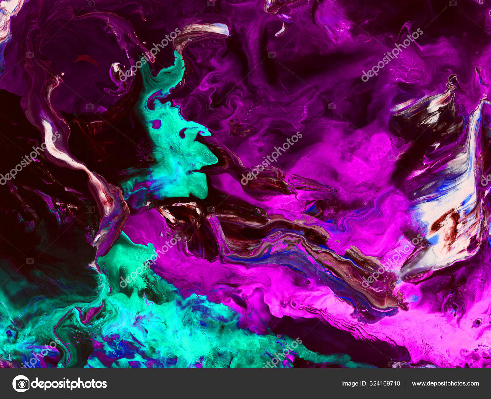 Kreative Neon Abstrakte Handbemalte Hintergrund Rosa Und Grun T Stockfotografie Lizenzfreie Fotos C Artlu Depositphotos
