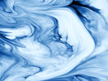 Klasik Mavi, yaratıcı, soyut el boyaması arka plan