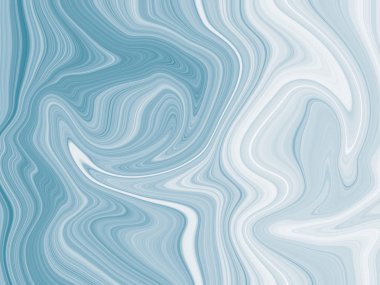 Mavi sıvı soyut çizgiler kıvrımlı sw ile özgürce akan şekiller