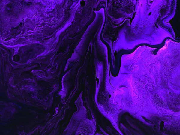 Kreativ neon abstrakt handmålade bakgrund, violett och purpl — Stockfoto