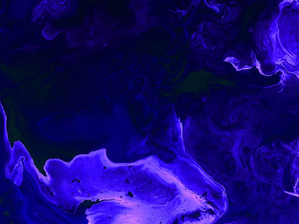 Neon pembe ve mavi soyut el boyası arka plan — Stok fotoğraf