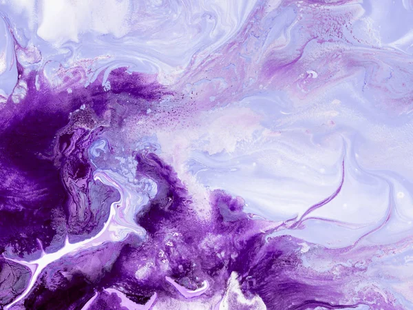 Absztrakt művészet festészet, lila kreatív kézzel festett háttér, — Stock Fotó