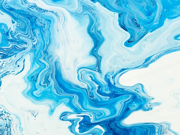 Fondo pintado a mano abstracto creativo azul, textura de mármol — Foto de stock gratis