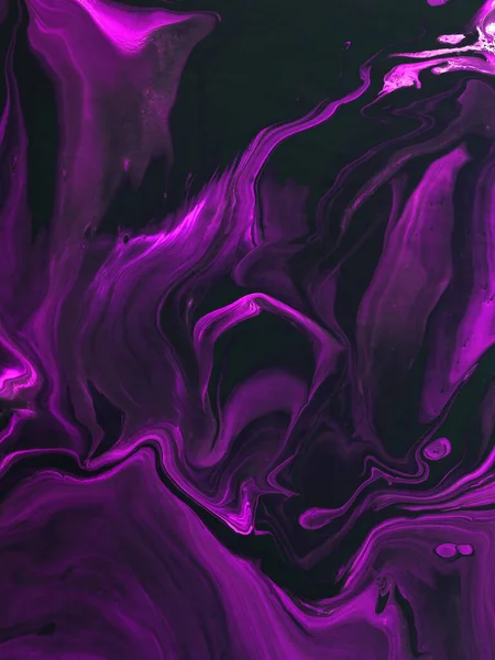 Neon Roxo Pintura Criativa Abstrato Pintado Mão Fundo Textura Mármore — Fotografia de Stock