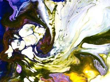 Soyut sanat eseri yaratıcı arka plan, tuval üzerinde akrilik resim fırça dokusu, sıvı sanat eseri, soyut okyanus. Modern sanat. Çağdaş sanat.