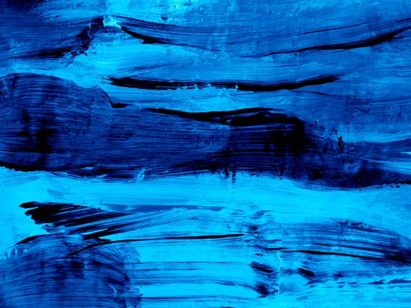 Pintura Abstrata Criativa Cor Azul Clássica Textura Escova Arte Moderna — Fotografia de Stock