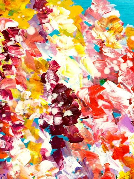 Abstrakte Kunst Helle Malerei Kreative Hand Gemalten Hintergrund Pinselstruktur Acrylmalerei — Stockfoto