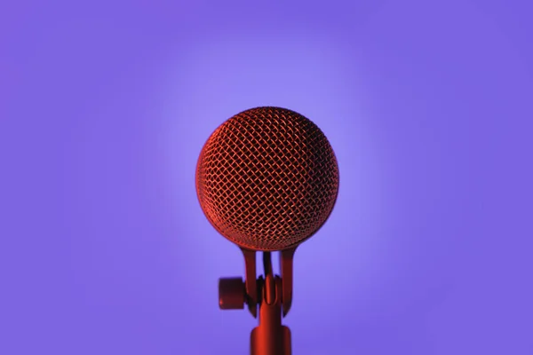 Studio mikrofon musik — Stockfoto