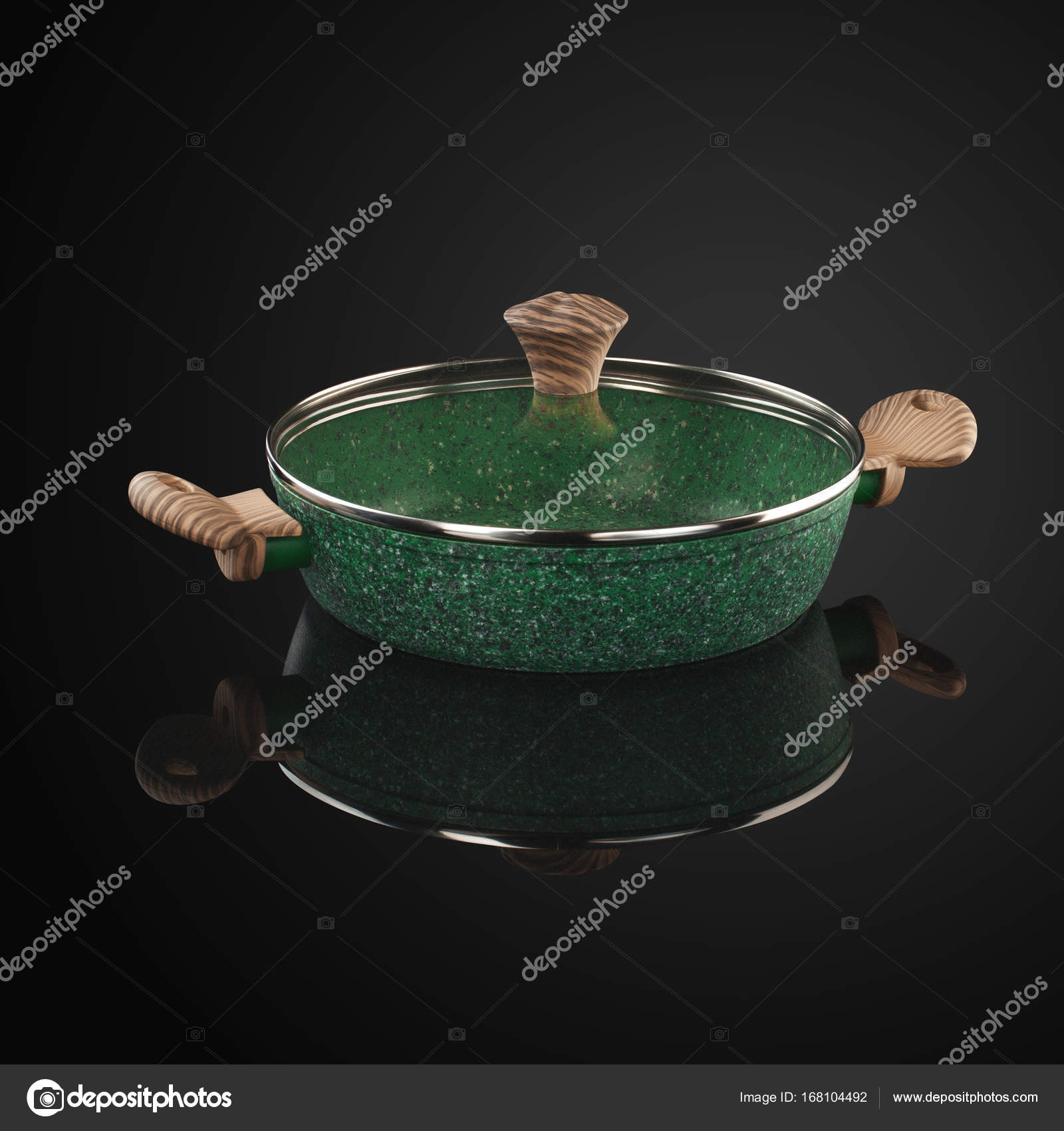 green frying pan