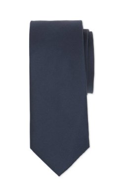 Beyaz bir arka plan üzerinde güzel erkek mavi kravat