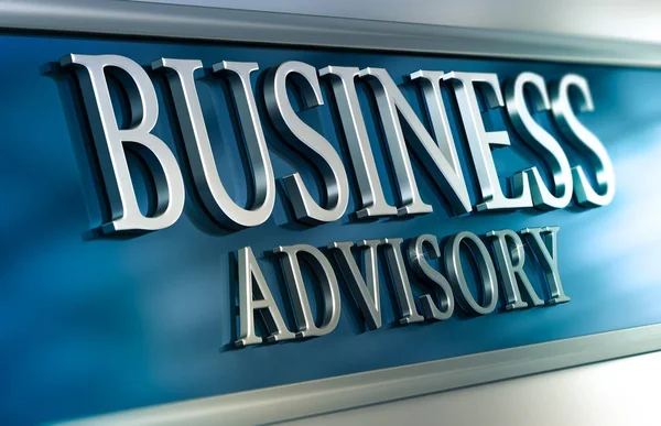 Business Advisory Plaque — Stock Photo, Image