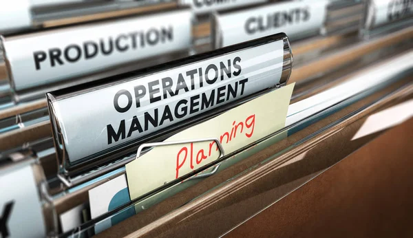 Production Process Organization, Operations Management. — Stock Photo, Image