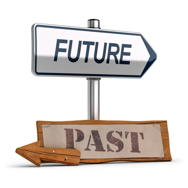 Business Vision, Future Versus Past Concept — Stock Photo, Image