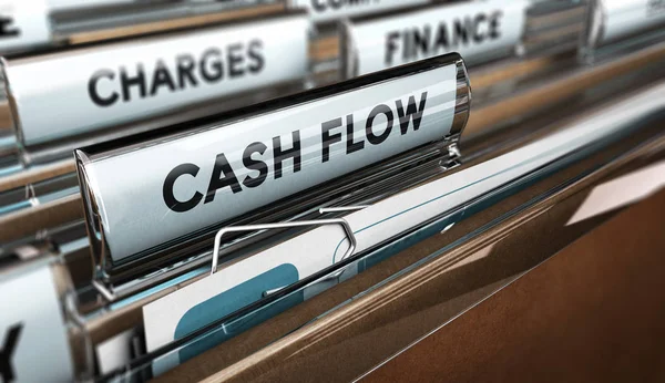 Company Cash Flow Statements — Stock Photo, Image