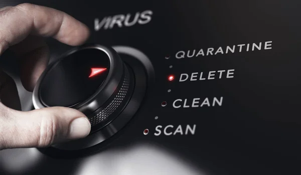 Programma Anti Virus Protection, Detection and Removal — Foto Stock