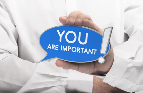 You are Important Quote, Self-Confidence Concept — Stock Photo, Image