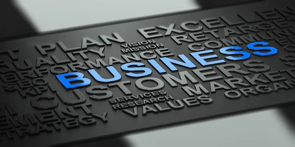 Business Words Background for Communication — Stock Photo, Image