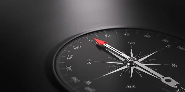 Business Orientation Background, Compass on the Right — Stock Photo, Image