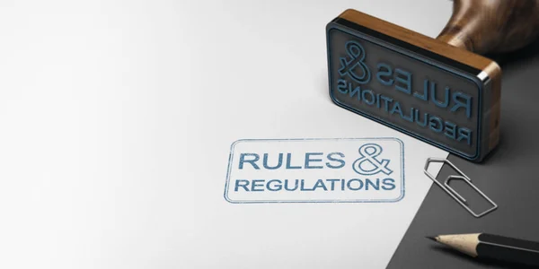 Rules and Regulations Background — Stock Photo, Image