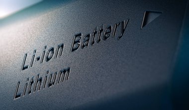 Li-ion Lithium Battery Pack Close Up clipart