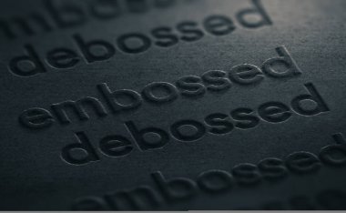 Karşı kabartma Deboss