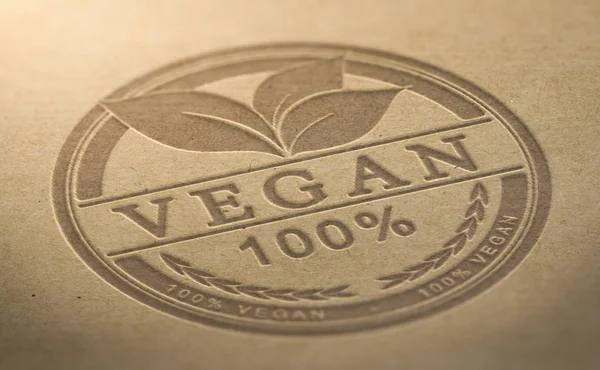 Produto Vegan Certificado — Fotografia de Stock