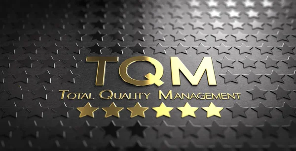 Total Quality Management, Tqm. luxe-industrie — Stockfoto