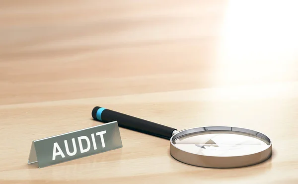 Achtergrond van de audit, financiën of Accounting Concept — Stockfoto