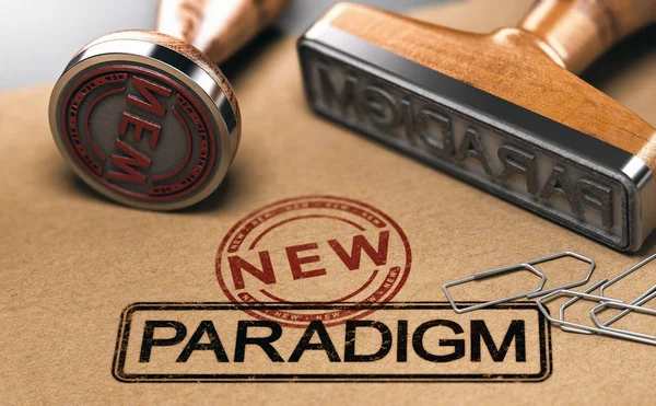Mudança de paradigma, nova teoria — Fotografia de Stock