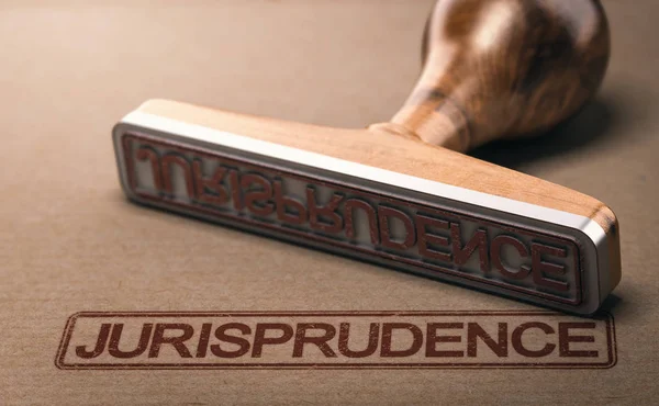 단어 jurisprudence. 법 과공의 개념 — 스톡 사진