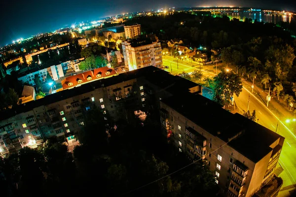 Gece şehri yukarıdan