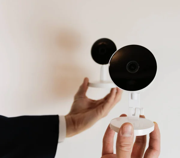 Câmera Cctv Para Segurança Doméstica Videcam Tecnologia Casa Inteligente — Fotografia de Stock