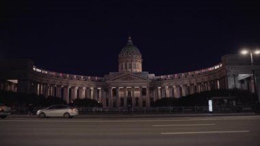 Gece Kazan Katedrali Saint Petersburg