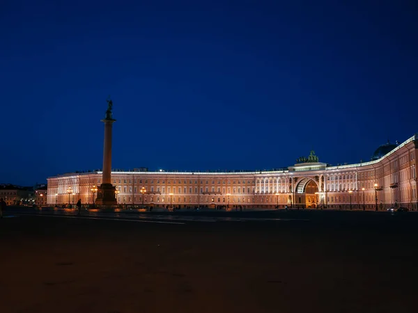 Palace Square Petersburg Russia Night — Stock Photo, Image