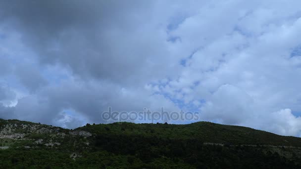 Timelapse, sky, clouds, miuntain — Stock Video