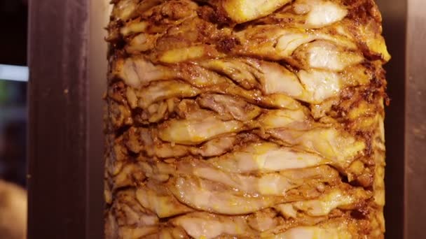 Shawarma carne alla griglia — Video Stock