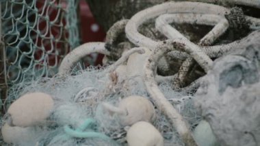 Fishnet beach yakın çekim üzerinde