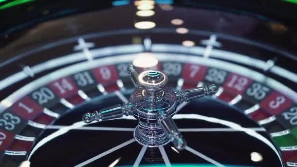 Budva, montenegro - 19. januar 2020: casino roulette — Stockvideo