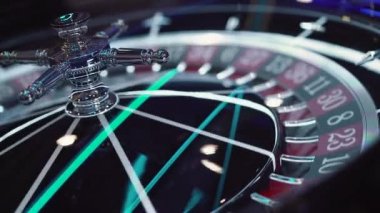 Budva, Karadağ - 19 Ocak 2020: Casino Ruleti