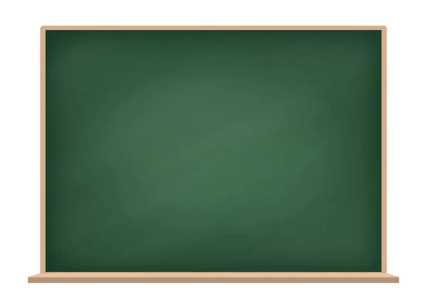 École vectorielle tableau blanc vert fond isolé — Image vectorielle